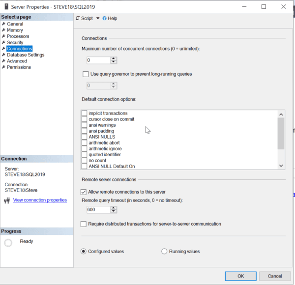 Remote Query Timeout